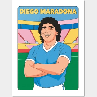 Diego Maradona Pop Art Original Illustration Posters and Art
